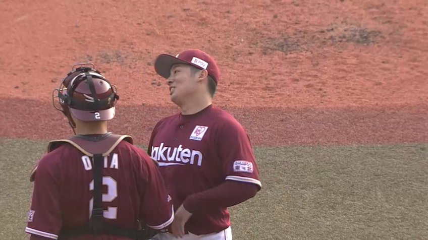 9回裏・E松井 2アウト1,3塁のピンチを3球三振で切り抜けセーブを挙げる!!