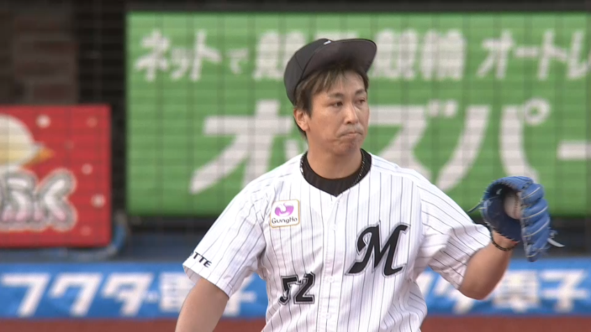 9回表・M益田 最後は三振で締めて今シーズン初勝利!!