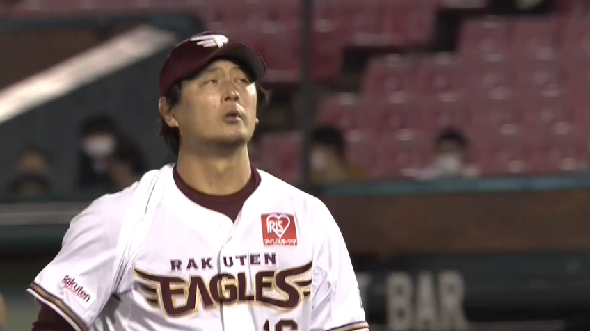 2回表・E涌井 3者連続三振を奪う!!