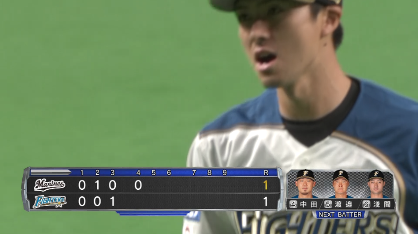 4回表・F上沢 バッテリー勝ち!! フルカウントから三振を奪う!!