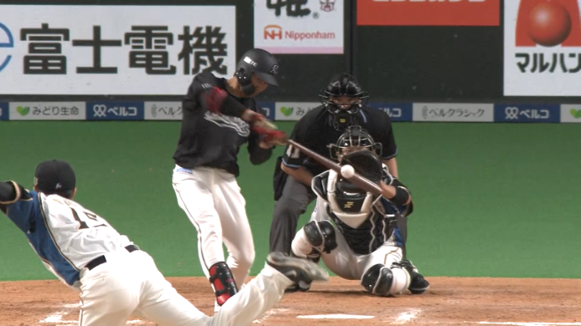 7回表・M藤原 逆転返し!! M鳥谷の1000得点目となる2点タイムリーヒット!!