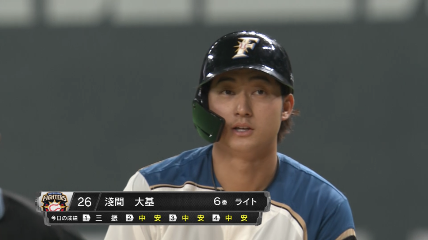 8回裏・F淺間 アサマウマイイ!! 見事に合わせて今季初猛打賞!!