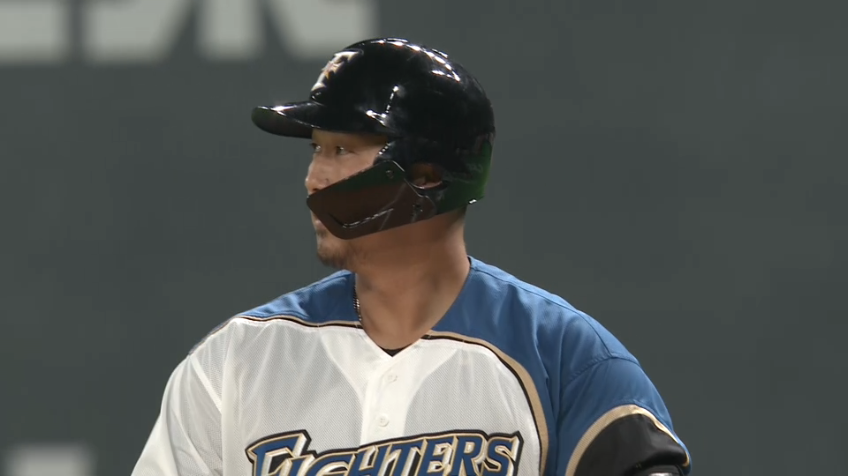 4回裏・F中田 きれそうできれない絶妙な当たり？