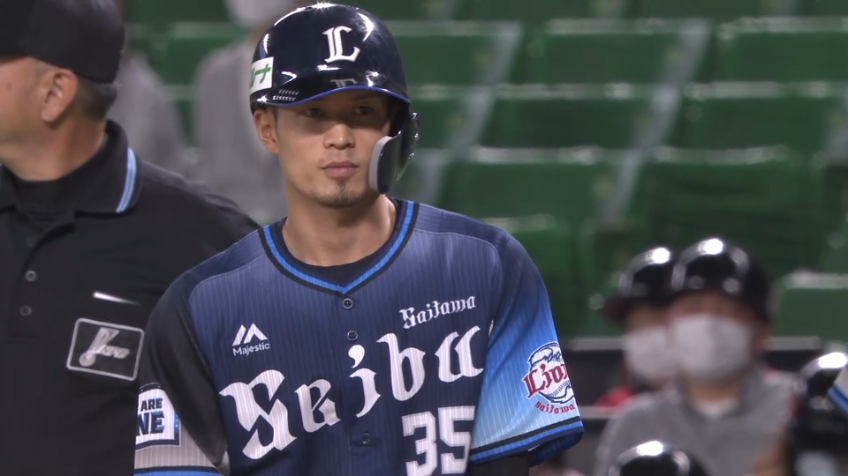 9回表・L若林 プロ初ヒットでチャンスを作る!!