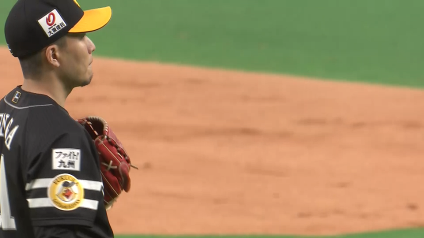 6回裏・H千賀 3球三振!! F近藤からこの日2つ目の三振を奪う!!