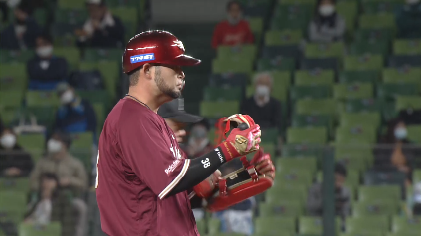 2回表・E岩見 初スタメンで今季初ヒットを放ち、リードを広げるか!!