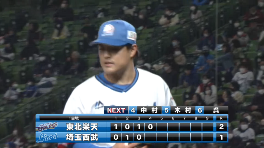 4回表・L松本 3者凡退で抑える!!