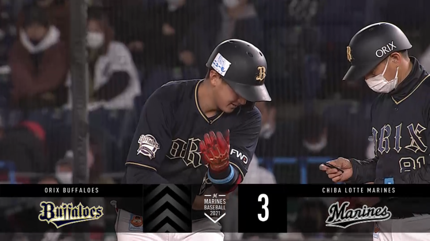 4回表・B紅林 1点差に迫るタイムリーヒットを放つ!!