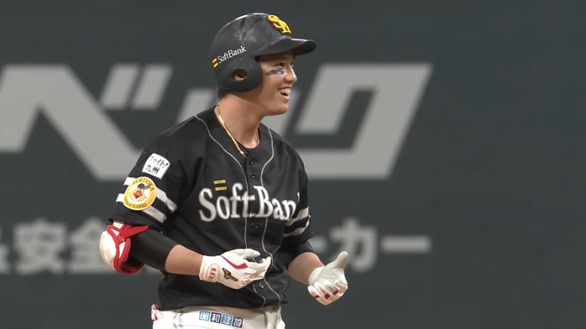 8回表・H栗原 貴重な追加点となる2点タイムリー2ベースヒット!!