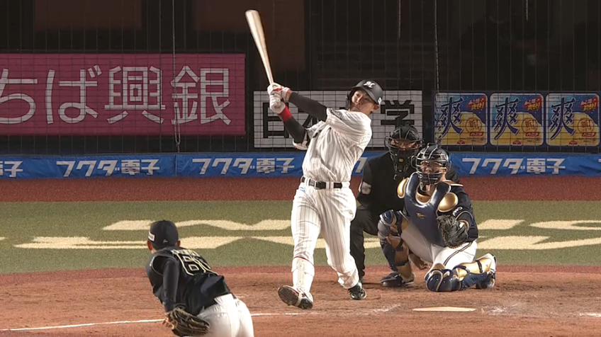 7回裏・M安田 完璧な当たりは今シーズン本拠地初アーチとなる2ランホームラン!!