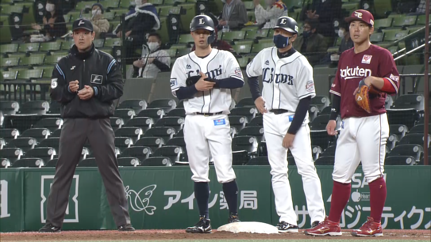 6回裏・L若林 チーム初のヒットを調子を上げるルーキーが放った!!