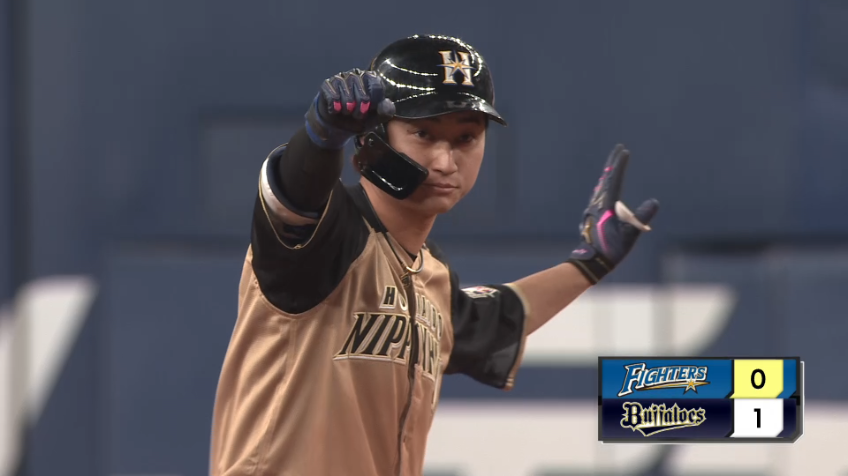 8回表・F淺間 逆転タイムリー2ベース‼きょう猛打賞の大活躍‼