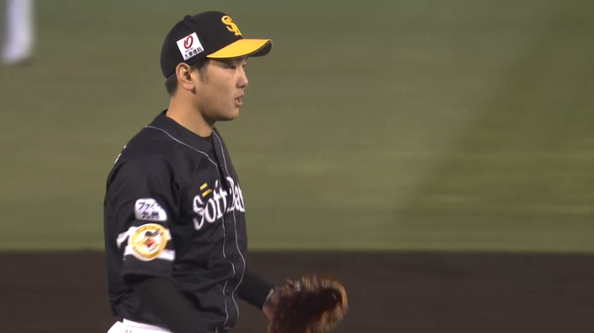 1回裏・H石川 外角にズバッと決めて3球三振を奪う!!