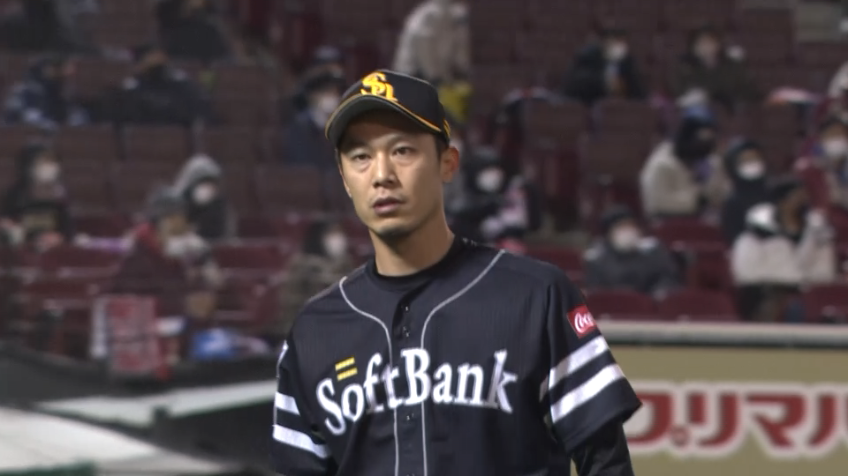 8回裏・H岩嵜 ダブルプレーに打ち取り、一打出れば勝ち越しのピンチを凌いだ!!