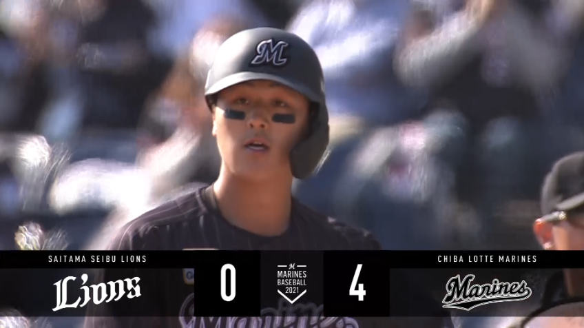 3回裏・M山口 追加点となる2点タイムリーヒット!!