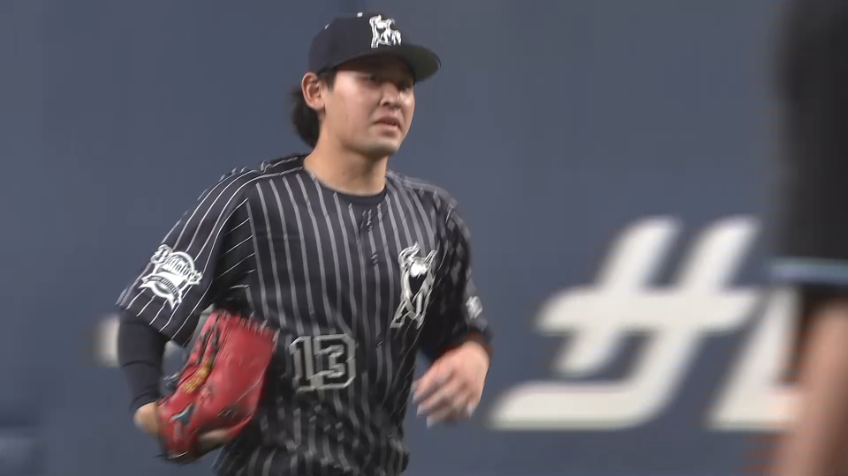 4回表・B宮城 満塁のピンチで見逃し三振を奪う!!