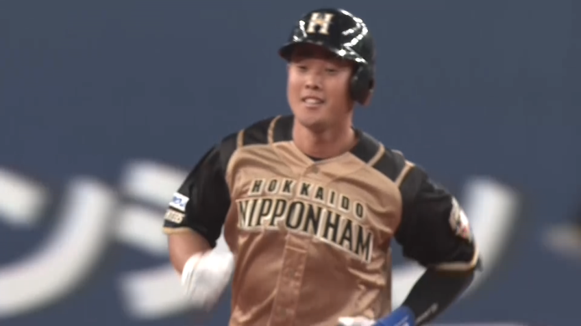 8回表・F高濱 嬉しいプロ初ホームランで追加点!!