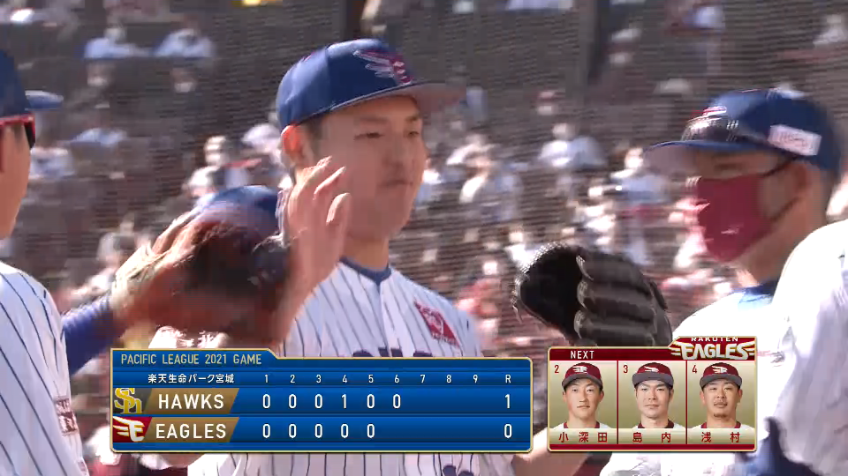 6回表・E安樂 満塁の大ピンチを空振り三振で切り抜ける!!