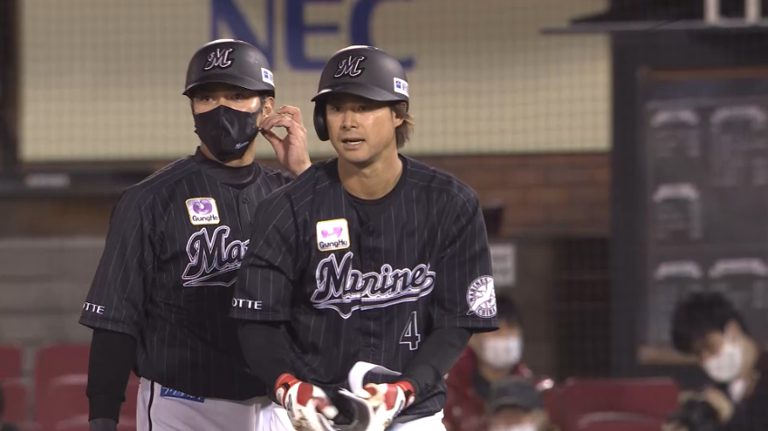 8回表・M藤岡 センターへのタイムリーヒット!!