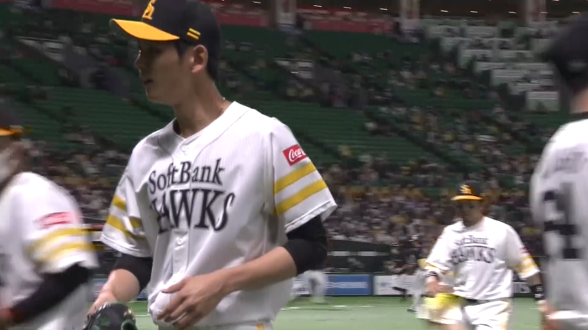 7回表・H泉 10球で3者凡退に抑える好投!!