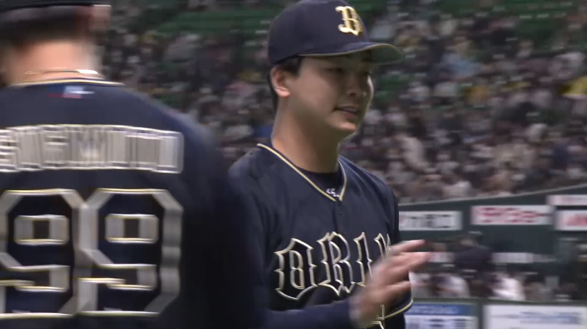 7回裏・B漆原 一打同点のピンチをダブルプレーに抑える好リリーフ‼