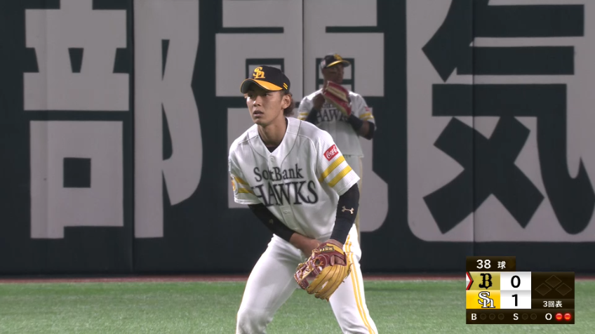 3回表・H今宮 くるっと回る華麗な守備!!