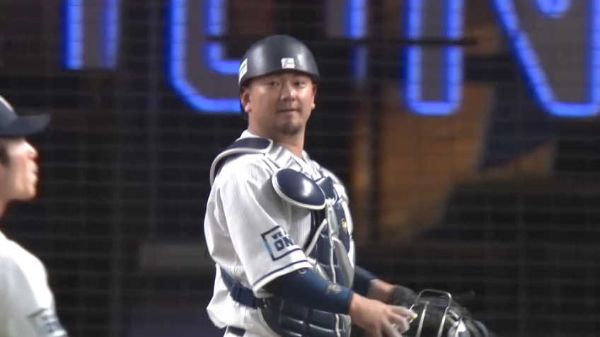 6回表・L森 正確な送球で盗塁阻止!!