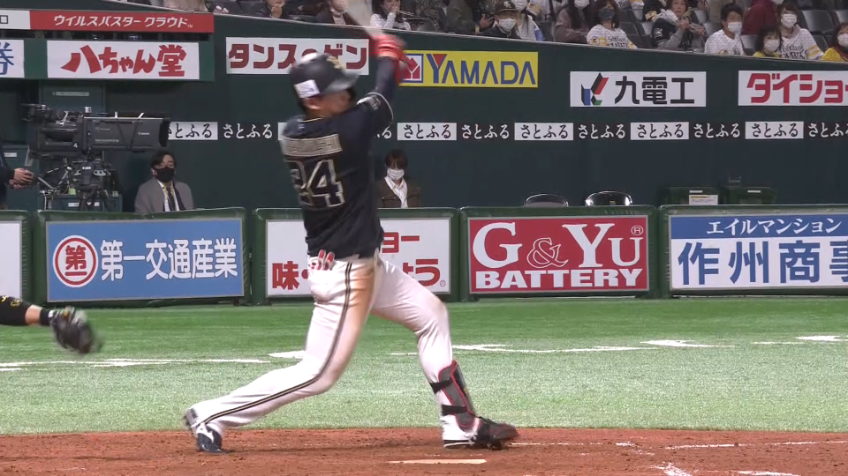 5回表・B紅林 ライト前に落ちる逆方向の打撃でチャンスを作る!!