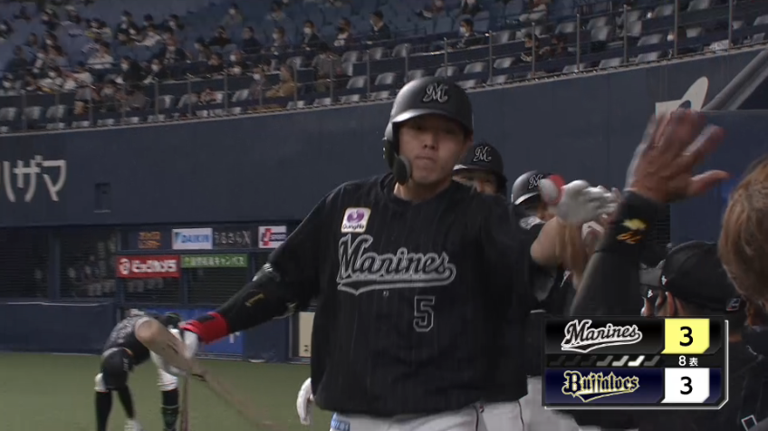 8回表・M安田 同点アーチを放つ!!