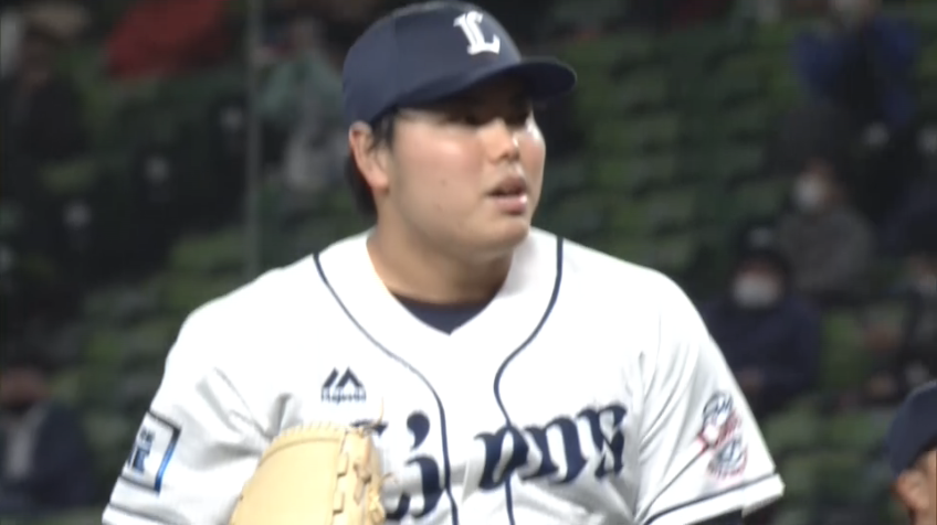 8回表・L平良 空振り三振を奪い、ピンチを凌ぎきる!!