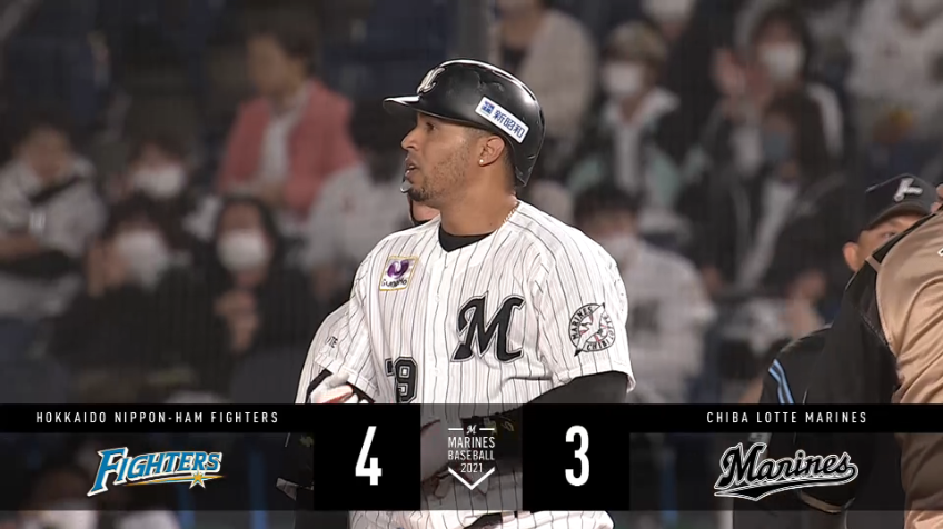 5回裏・Mマーティン 1点差に迫るタイムリーヒット!!