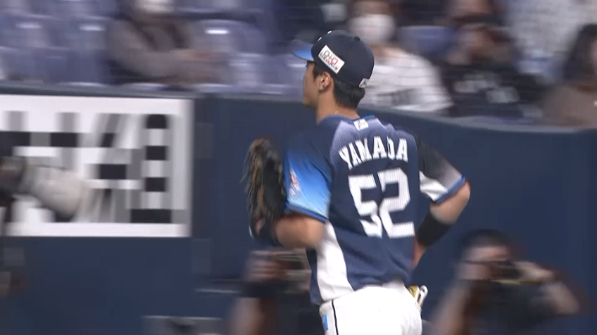 3回裏・L山田 4番打者を併殺打に打ち取る!!