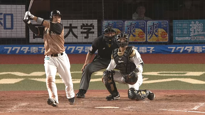 5回表・F近藤 3ランで大きな援護!! 3試合連続ホームラン!!