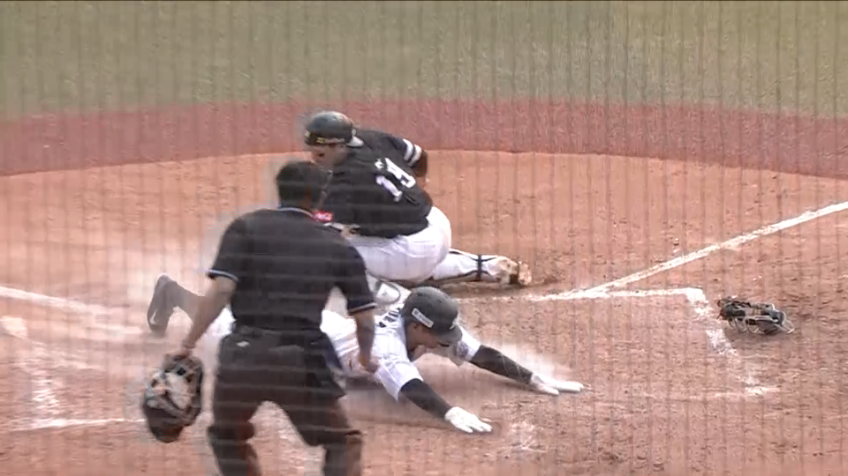 3回裏・M中村 犠牲フライの間に2塁から一気に生還する好走塁をみせる!!