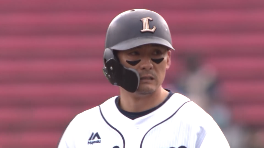 6回表・L栗山 センターの頭を超えるタイムリー2ベースヒット!!