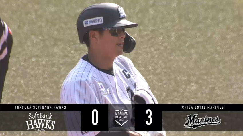 5回裏・M中村 三塁線を破る2点タイムリー2ベース!!