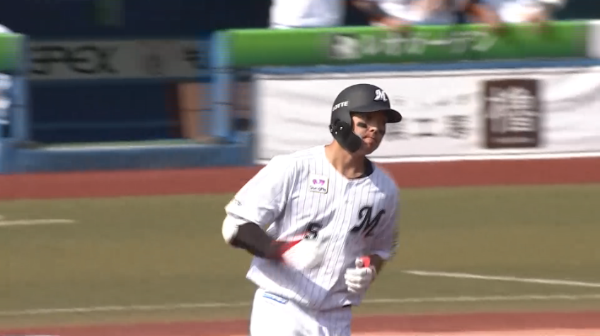 5回裏・M安田 バックスクリーン右への一発で突き放す!!
