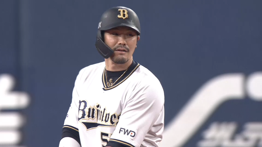 2回裏・B T-岡田 フェンス直撃のタイムリー2ベースで先制点!!