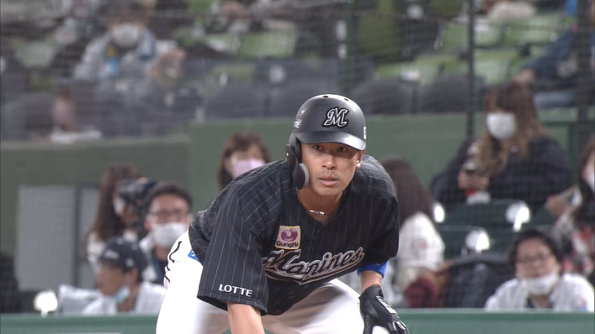 2回表・M角中 セカンドの頭上を越えるヒットを放つ!!