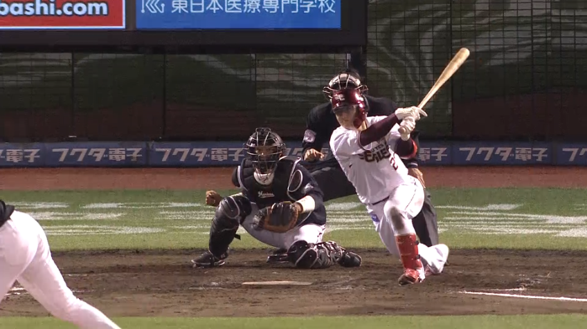 8回裏・E太田 センター方向へのタイムリーヒットで本日3打点目!!