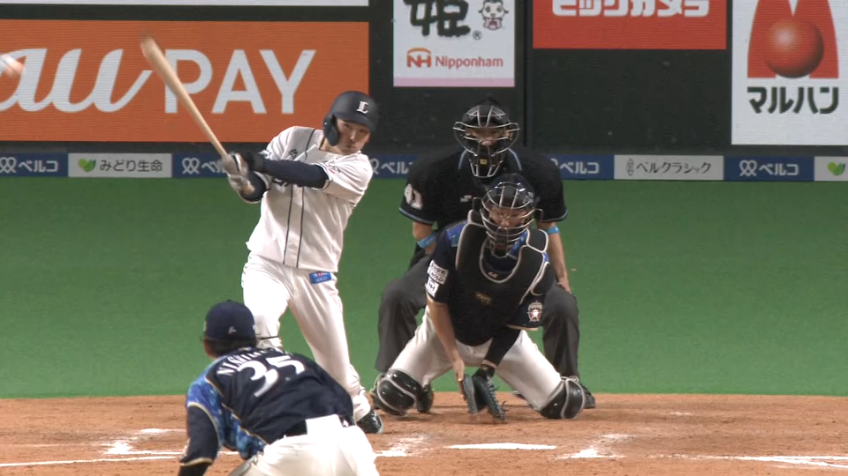 9回表・L源田 貴重な追加点となる2点タイムリースリーベースヒット!!