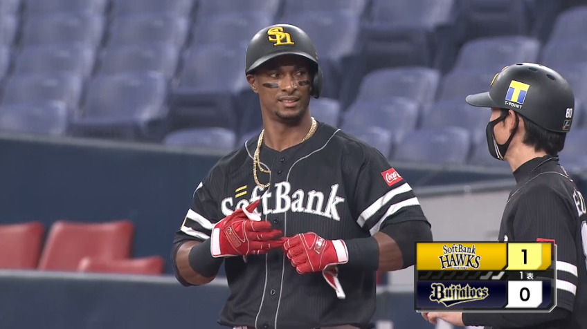 1回表・Hグラシアル 先制タイムリーヒット!!