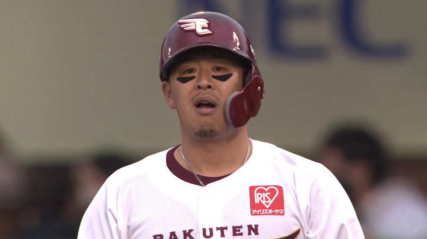 3回裏・E浅村 三遊間を破るタイムリーヒットで先制!!