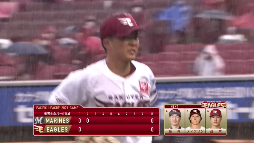 2回表・E早川 アウトコースへの直球でこの試合早くも4つ目となる奪三振‼