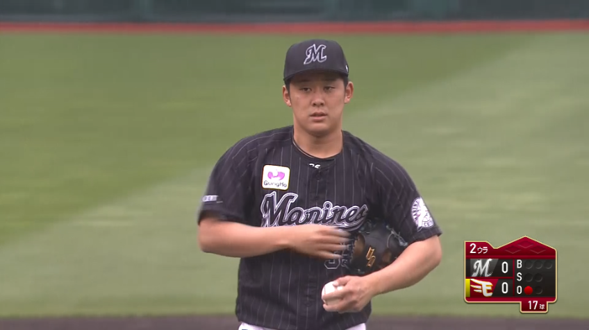 2回裏・M鈴木 アウトコースへの緩い変化球で三振を奪う‼