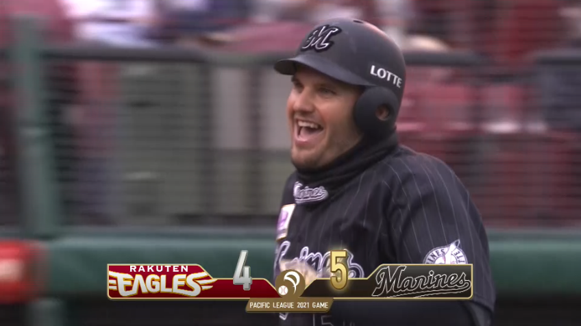 6回表・Mレアード 欲しい場面での一発‼ 逆転3ランホームラン‼