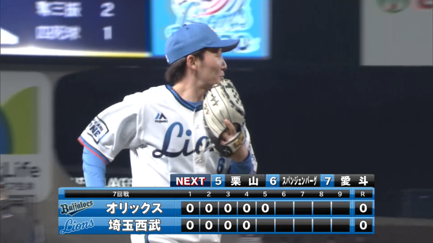 5回表・L源田 ショートへの深い打球を落ち着いて捌きアウトに!!