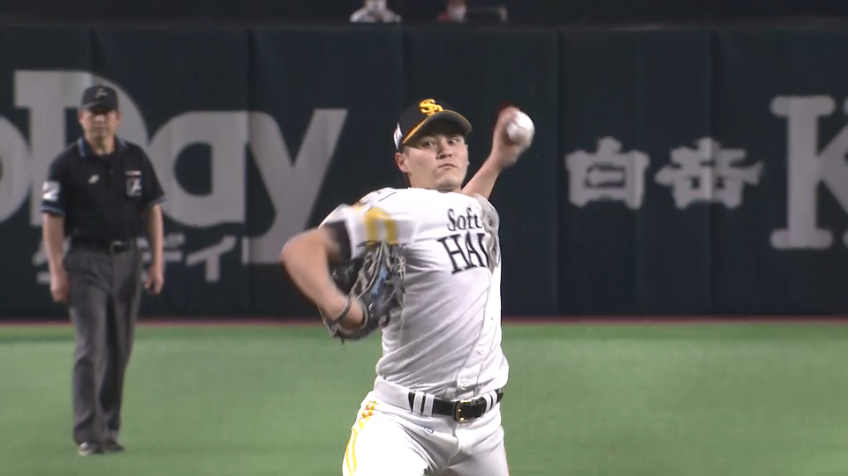 1回表・H笠谷 この試合初めて空振り三振を奪う!!