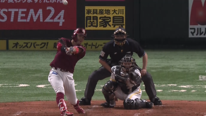 2回表・E鈴木 満塁の場面で走者一掃のタイムリーヒットを放つ!!