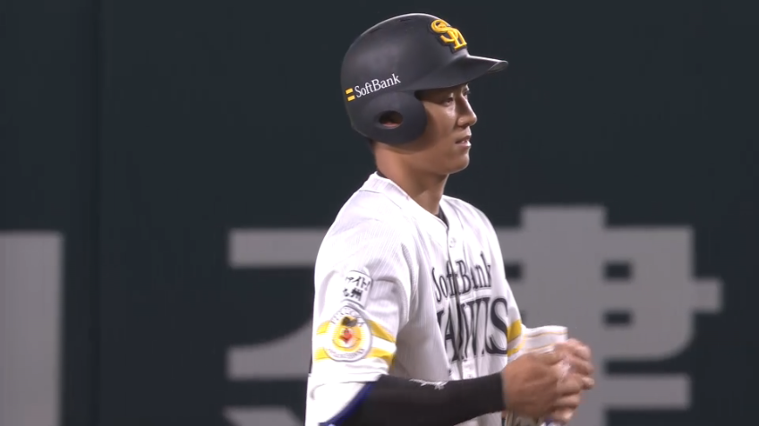 3回裏・H上林 今シーズン初スタメンで起用に応えるタイムリーヒット!!